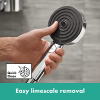 hansgrohe 24303000 Halterungsset, chrom, Set mit Brauseschlauch 1,6 m