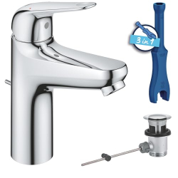 Змішувач для раковини GROHE Swift M – стильний хромований змішувач для вашої ванної кімнати