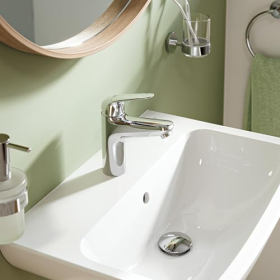 Змішувач для раковини GROHE Swift з функцією Eco та зливним краном, хромований