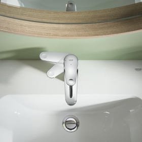 Змішувач для раковини GROHE Swift з функцією Eco та зливним краном, хромований