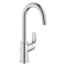 GROHE Swift Quickfix Einhebel-Waschtischmischer, 1/2 Zoll, Größe L, Chrom, geringerer Strom-/Wasserverbrauch