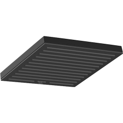 Cabezal de ducha de lluvia cuadrado hansgrohe Pulsify E, negro