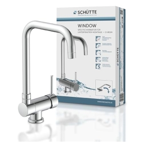 SCHÜTTE 24550 - Single-lever kitchen faucet, faucet under window