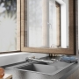 SCHÜTTE 24550 - Single-lever kitchen faucet, faucet under window