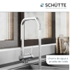 SCHÜTTE 24550 - Grifo monomando de cocina, grifo bajo ventana