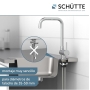 SCHÜTTE 24550 - Single-lever kitchen faucet, faucet under window