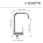 SCHÜTTE 24550 - Single-lever kitchen faucet, faucet under window