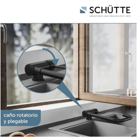 SCHÜTTE WINDOW Кухонний змішувач на вікна, гнучкий, поворотний