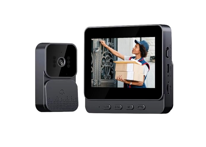 Wireless 1080P video door intercom with 4.3 IPS display & night vision Wireless 1080P video door intercom with 4.3 IPS display & night vision