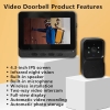 Wireless 1080P video door intercom with 4.3 IPS display & night vision