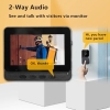 Wireless 1080P video door intercom with 4.3 IPS display & night vision