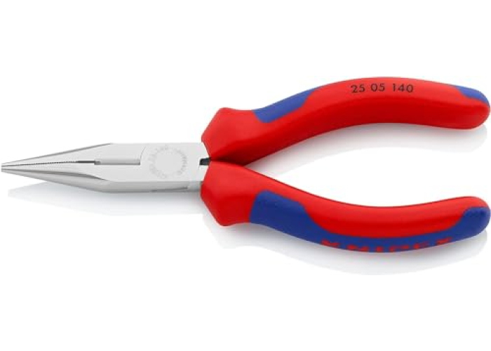 KNIPEX Flachrundzange mit Schneide 140 mm, verchromt KNIPEX Flachrundzange mit Schneide 140 mm, verchromt