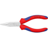 KNIPEX Flachrundzange mit Schneide 140 mm, verchromt