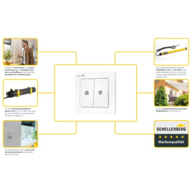Schellenberg 25005 roller blind switch with push-button function