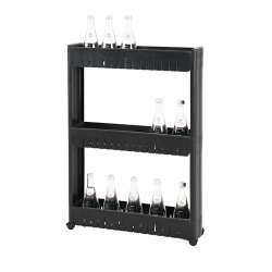 Amig Böken Narrow Storage Trolley with Wheels, 3 Levels, 54 x 12 x 78 cm