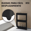 Carrito de almacenaje estrecho Amig Böken con ruedas, 3 niveles, 54 x 12 x 78 cm