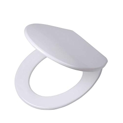 Tiger Boston Duroplast toilet seat, white/chrome