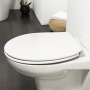 Tiger Boston Duroplast Toilettensitz Weiß / Chrom