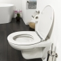 Tiger Boston Duroplast toilet seat white / chrome