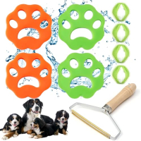 Pet hair remover for the washing machine, reusable washing balls