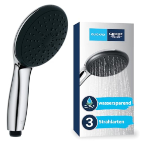 Ducha de mano GROHE Vitalio 110 de bajo consumo de agua, cromada.