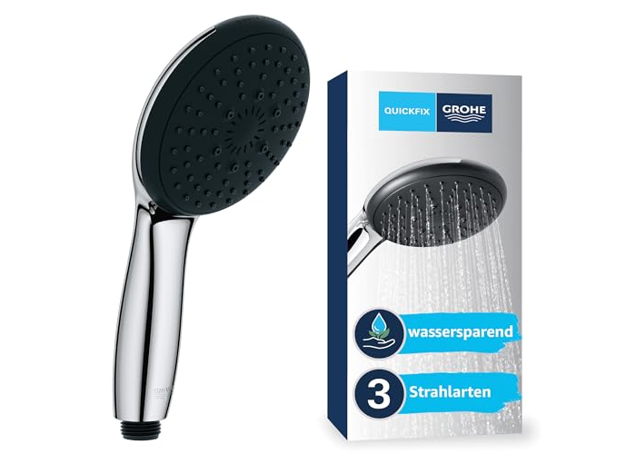 Ducha de mano GROHE Vitalio 110 de bajo consumo de agua, cromada. Ducha de mano GROHE Vitalio 110 de bajo consumo de agua, cromada.