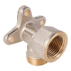 VIROFLEX wall plate with clamping ring and screw system