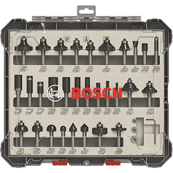 set of 30 Bosch milling drill bits