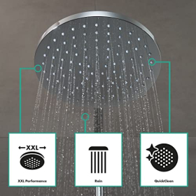 Sistema de ducha Hansgrohe Vernis Blend, ahorro de agua, cromo
