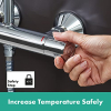 Hansgrohe Vernis Blend shower system, water-saving, chrome