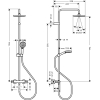 Hansgrohe Vernis Blend shower system, water-saving, chrome