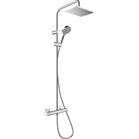 Hansgrohe Vernis Shape - Sistema de ducha con termostato, ducha de lluvia y teleducha