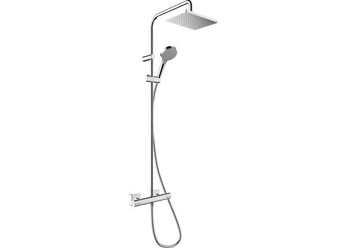Hansgrohe Vernis Shape - Shower system with thermostat, rain shower & hand shower Hansgrohe Vernis Shape - Shower system with thermostat, rain shower & hand shower