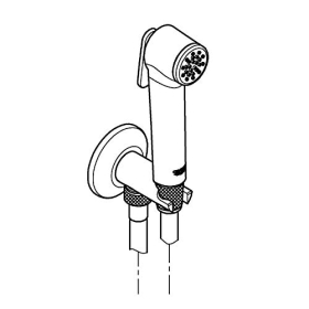 Juego de ducha GROHE Tempesta F Trigger Spray 30 con 1 rociador y soporte, cromado