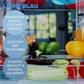 Juego de montaje universal azul claro para puertas de refrigerador, bisagra para puerta corrediza para electrodomésticos empotrados