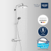 GROHE Vitalio Joy Thermostat-Dusche, 3 Strahlen, Flex-Schlauch, Chrom