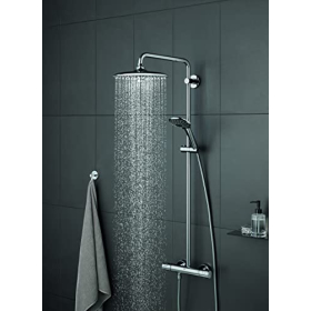 GROHE - Mampara de ducha redonda de pared de 26 cm