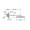 Grohe Rainshower Cosmopolitan 310 sistema de ducha 400 mm, diseño moderno de primera calidad