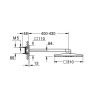 Grohe Rainshower 310 SmartActive CUBE – shower head set with two jet types. 310 mm shower head, wall bracket, 400 mm shower arm (26479000)
