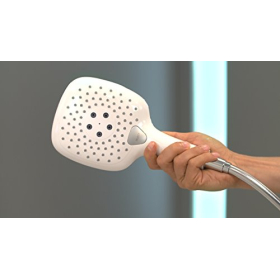 Hansgrohe Raindance Select E 150 hand shower, 3 spray modes, white/chrome
