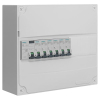 SIEMENS Tableau électrique pré-équipé 1 rangée 13 modules 6 disjoncteurs 1 interrupteur différentiel