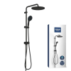 GROHE Vitalio Start shower system, head and hand shower, matt black