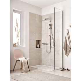 GROHE  - квадратный настенный душ 25 см (1 струя, низкий расход воды, система защиты от накипи)