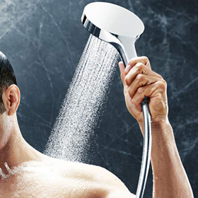 hansgrohe Rainfinity - ручний душ, верхній душ з 3 режимами струменя, кругла душова лійка (⌀ 130 мм)