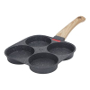 DELURA Kitchen Helper, Delicate Silicone Pancake Pan with Comfortable Handle for Omelettes, Hamburgers, Egg Frying Pan, Heat for Omelettes