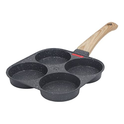 DELURA Kitchen Helper, sartén de silicona delicada para panqueques con mango cómodo para tortillas, hamburguesas, sartén para huevos, calor para tortillas