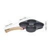 DELURA Kitchen Helper, Delicate Silicone Pancake Pan with Comfortable Handle for Omelettes, Hamburgers, Egg Frying Pan, Heat for Omelettes