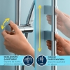 GROHE Vitalio Comfort 110 III – Shower system with 3 spray patterns (Rain, Jet, Massage), Chrome