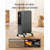 Dreo oil radiator 2000 W, portable electric oil heater 9 elements with remote control, 24-hour timer, 3 heat settings, 4 modes, overheating protection