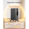 Dreo oil radiator 2000 W, portable electric oil heater 9 elements with remote control, 24-hour timer, 3 heat settings, 4 modes, overheating protection